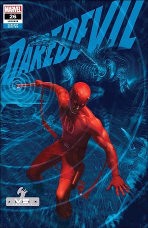 Daredevil (2019) issue 26-C Rahzzah Marvel vs Alien Cover