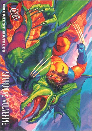 1995 Fleer Ultra X-Men (Base Set) card 140 Sauron vs Wolverine