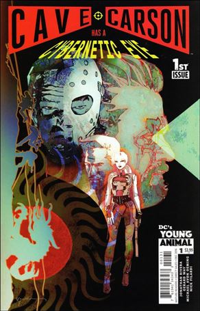 Cave Carson Has a Cybernetic Eye issue 1-C Bill Sienkiewicz Cover