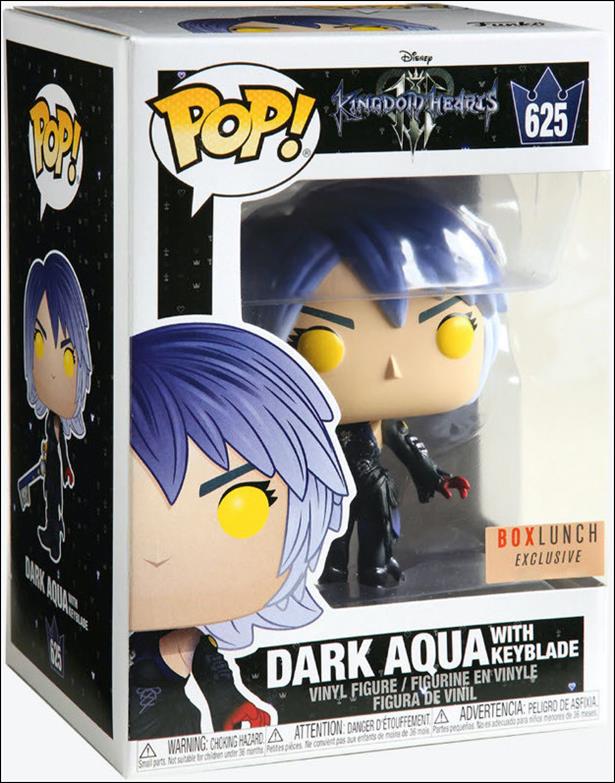 POP! Disney figure 625 Dark Aqua with Keyblade BoxLunch Exclusive