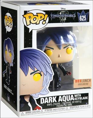 POP! Disney figure 625 Dark Aqua with Keyblade BoxLunch Exclusive