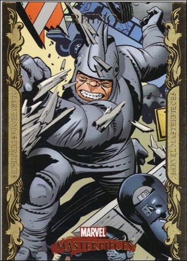 2007 Marvel Masterpieces (Parallel Gold Border Base Set) card 68 Rhino