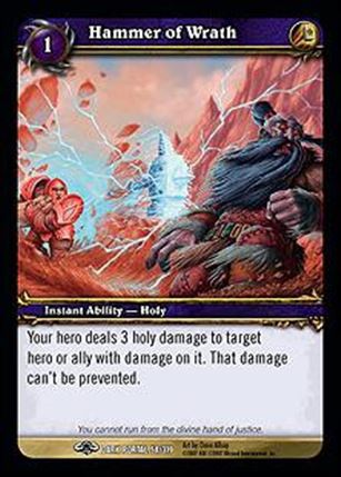 World of Warcraft: Through the Dark Portal (Base Set) card 58 Hammer of Wrath