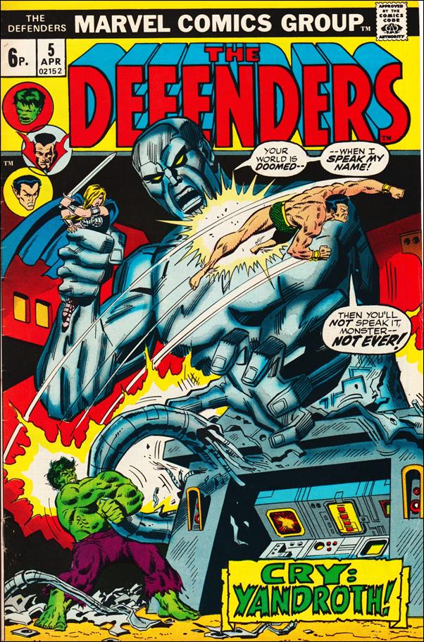Defenders (1972) issue 5-B UK Price Cover