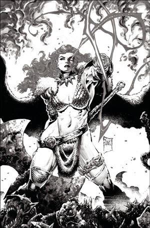 Red Sonja: Black White Red issue 1-P Philip Tan 1:7 Black & White Virgin Cover