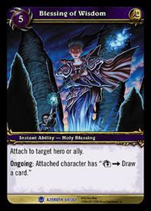World of Warcraft: Heroes of Azeroth (Base Set) card 64 Blessing of Wisdom