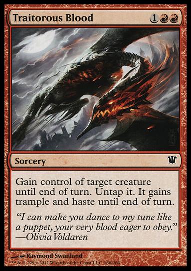 Magic the Gathering: Innistrad (Base Set) card 166 Traitorous Blood