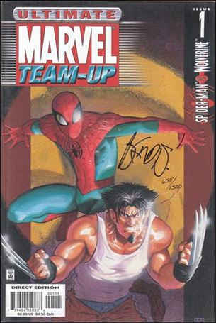 Ultimate Marvel Team-Up issue 1-B Dynamic Forces (Signed by Bendis) 1/1500