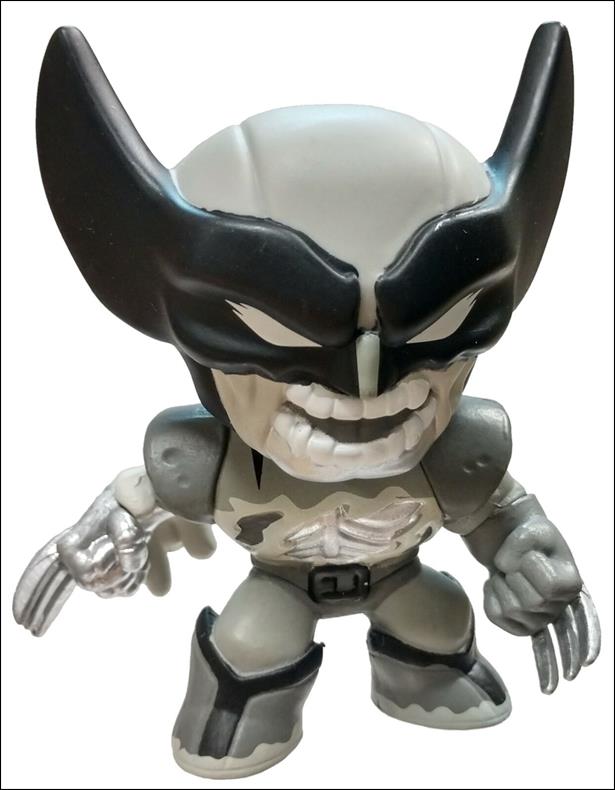 Marvel Zombies Mystery Minis figure 2-B Wolverine  Black & White  1/72
