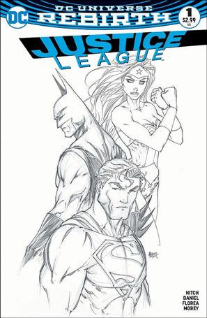 Justice League (2016) issue 1-D Michael Turner aspenstore.com Sketch Cover