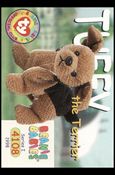 Beanie Babies Series 1 (Base Set) card 139 Tuffy the Terrier