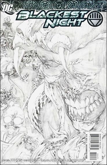 Blackest Night issue 4-C Ivan Reis 1:100 Sketch Cover