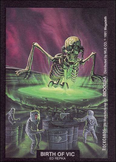 Rock Cards (Artwork Stick-on Subset) card nn-2 Birth Of Vic - Ed Repka