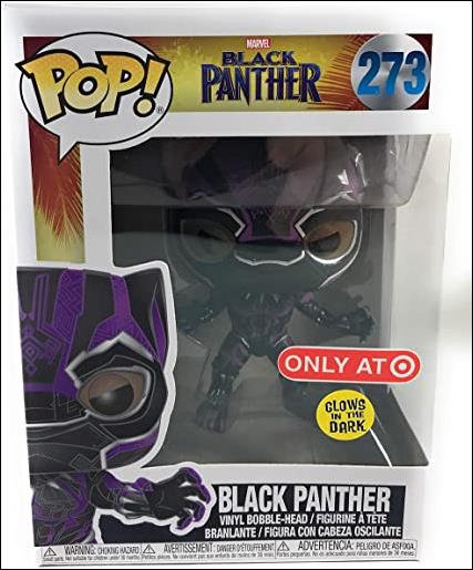 POP! Marvel figure 273-D Black Panther (Purple) Glow In the Dark