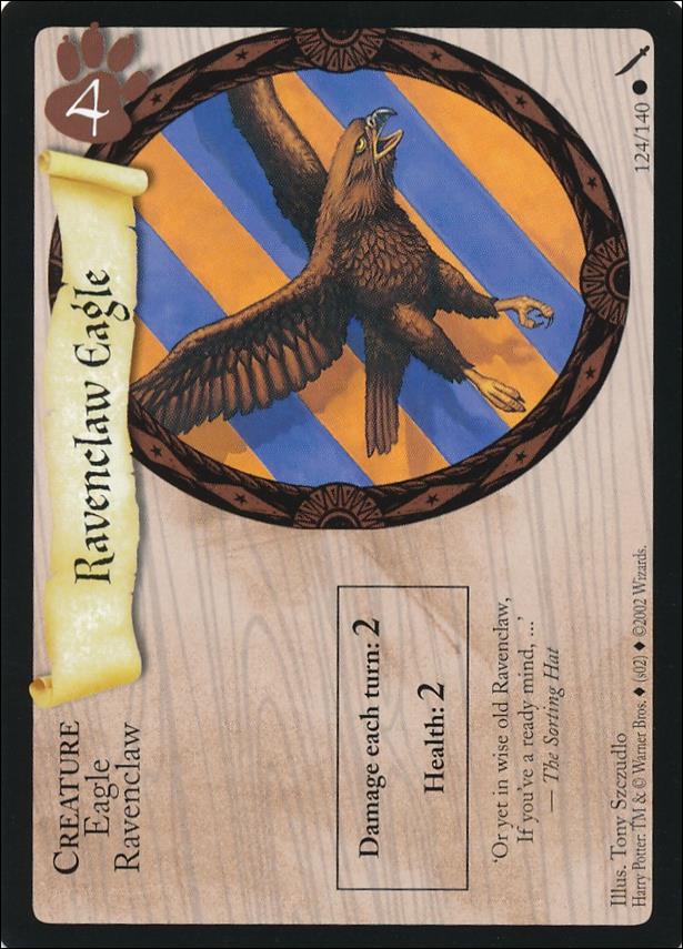 Harry Potter: Chamber of Secrets (Base Set) card 124 Ravenclaw Eagle
