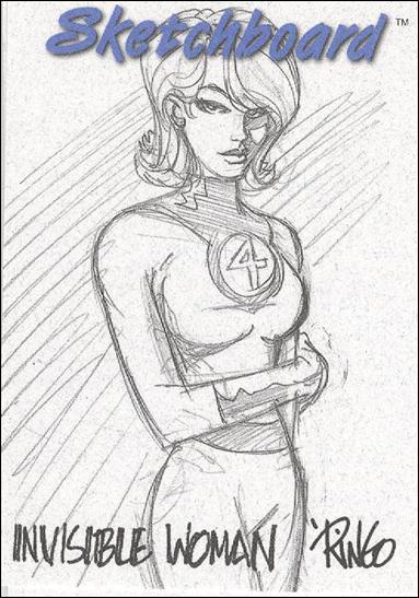 Marvel Creators Collection '98 (Sketchboard Subset) card 13-D Invisible Woman (White)