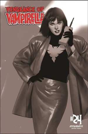 Vengeance of Vampirella (2019) issue 24-K Ben Oliver 1:25 Black & White Cover
