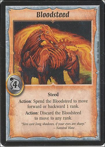 Warlord: Saga of the Storm card 119 Bloodsteed