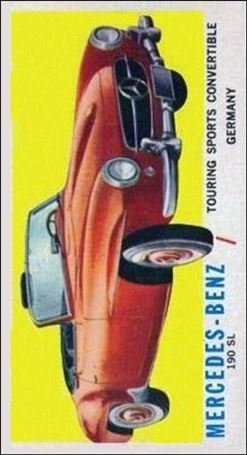Sports Cars (1961) (Base Set) card 9 Mercedes-Benz 190 SL