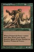 Magic the Gathering: Portal (Base Set) card 182 Primeval Force