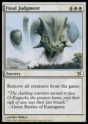 Magic the Gathering: Betrayers of Kamigawa (Base Set) card 4 Final Judgment