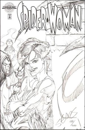 Spider-Woman (1999) issue 1-E DF Authenix Sketch Cover (Signed by B Sears) 1/600