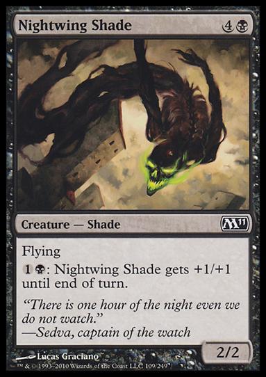 Magic the Gathering: 2011 Core Set (Base Set) card 109 Nightwing Shade