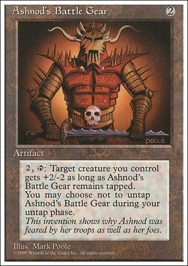 Magic the Gathering: 4th Edition (Base Set) card 296 Ashnod's Battle Gear