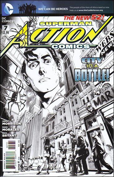 Action Comics (2011) issue 7-E Rags Morales 1:200 Sketch Cover
