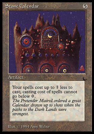 Magic the Gathering: The Dark (Base Set) card 111 Stone Calendar