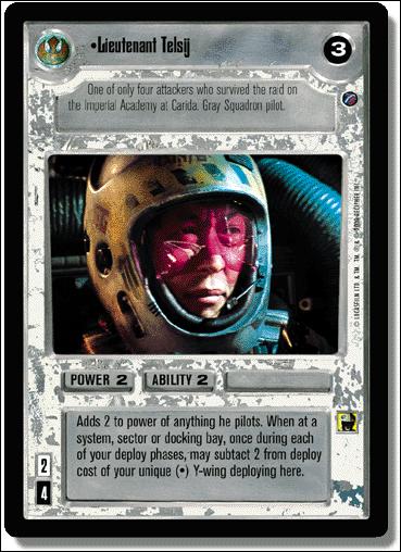 Star Wars: Death Star II Limited (Base Set) card 114 Lieutenant Telsij