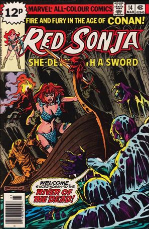 Red Sonja (1977) issue 14-B UK Price Cover