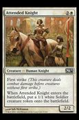 Magic the Gathering: 2013 Core Set (Base Set) card 5 Attended Knight