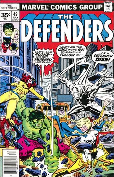 Defenders (1972) issue 49-B 35 Cent Price Cover