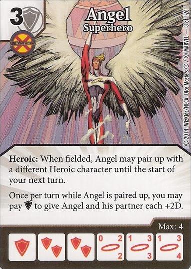 Marvel Dice Masters Uncanny X-Men  card 3 Angel: Superhero