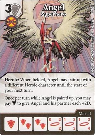 Marvel Dice Masters Uncanny X-Men  card 3 Angel: Superhero