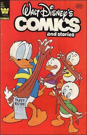 Walt Disney's Comics and Stories (1940) issue 497 Whitman Cover (Yellow Logo)