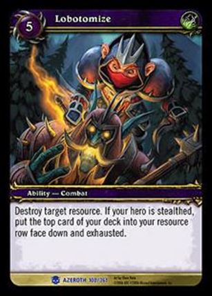 World of Warcraft: Heroes of Azeroth (Base Set) card 100 Lobotomize