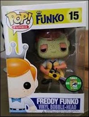 Pop! Funko - Freddy Funko figure 15-B Freddy Funko (Leatherface) SDCC  Bloody Variant