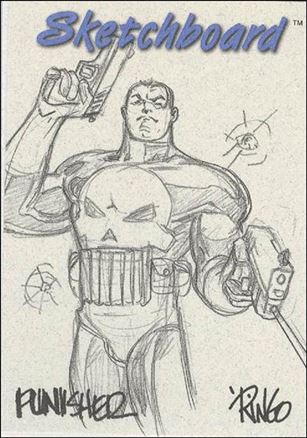 Marvel Creators Collection '98 (Sketchboard Subset) card 17-C Punisher (Grey)