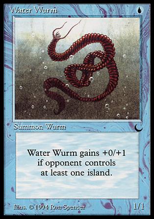 Magic the Gathering: The Dark (Base Set) card 38 Water Wurm