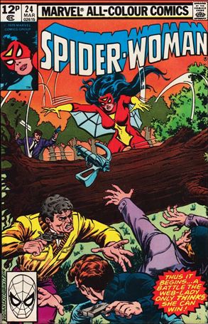 Spider-Woman (1978) issue 24-B UK Price Cover