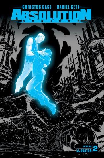 Absolution: Rubicon issue 2-D Electric Blue Cover 1:3
