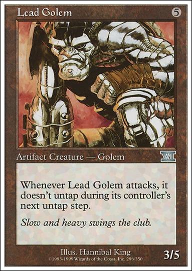 Magic the Gathering: 6th Edition (Base Set) card 296 Lead Golem