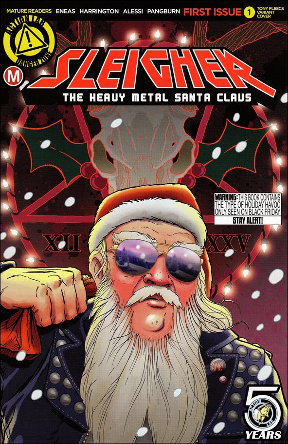 Sleigher:  The Heavy Metal Santa Claus issue 1-B Tony Fleecs Cover 1/1500