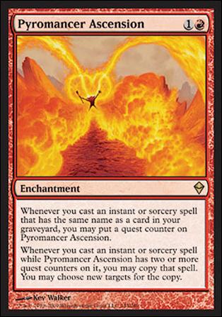 Magic The Gathering: Zendikar (Base Set) card 143 Pyromancer Ascension