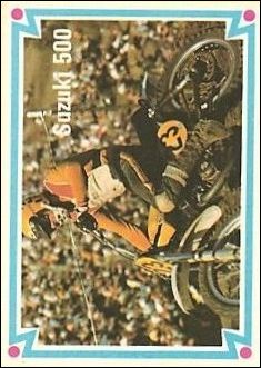 Choppers & Hot Bikes (Base Set) card 57 Suzuki 500 Roger DeCoster