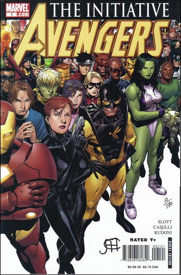 Avengers: The Initiative issue 1-D DF Rt Side Grp. Cvr. (Signed by Jim Cheung) 1/170