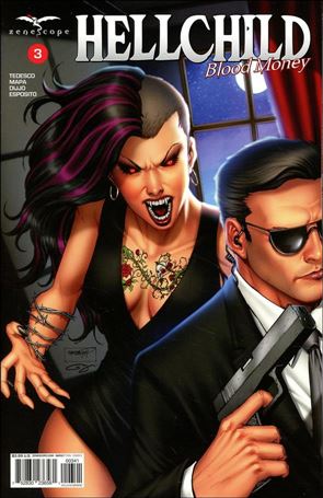 Hellchild: Blood Money issue 3-D Sheldon Goh Cover