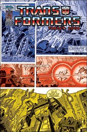 Transformers: Target 2006 issue 3-D Cardstock Retro Cover